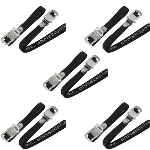 5x Zefal Mt. Christophe Pedal Straps 440mm Technopolymer black